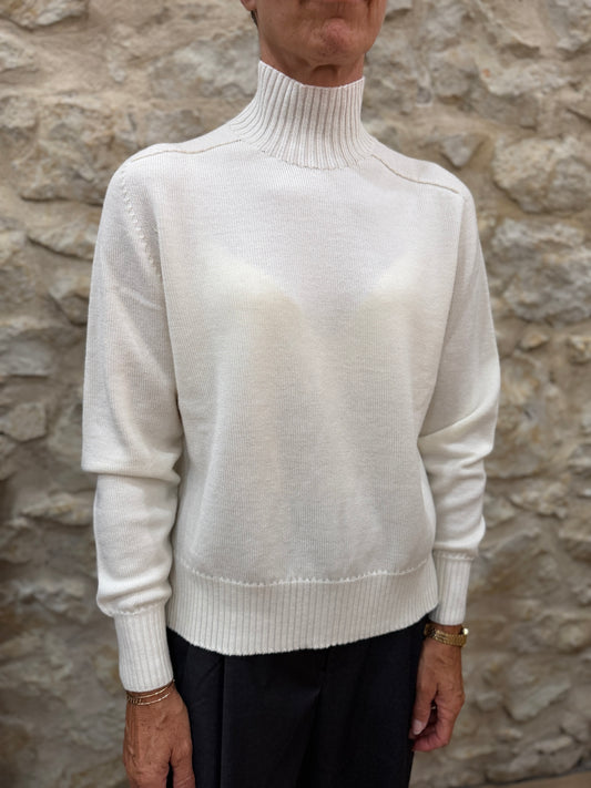 Pull Enza Col Montant - TRICOTS JEAN MARC