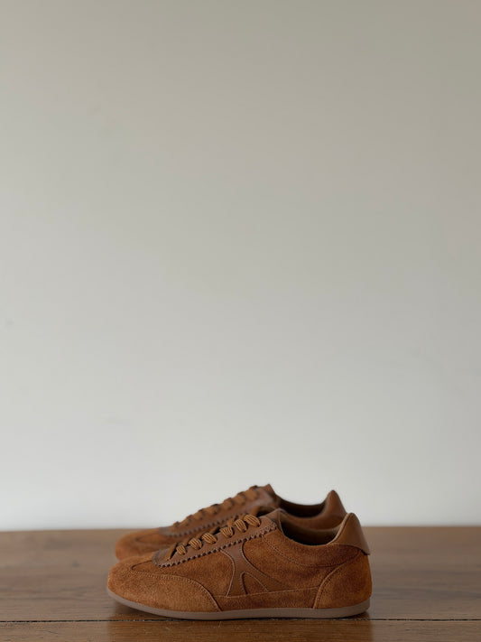 Baskets Bea Cognac Suede - GARMENT PROJECT