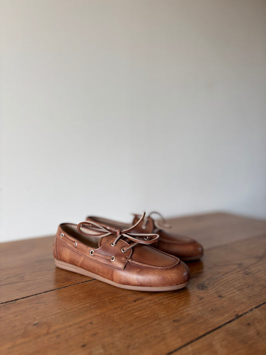 Boat Loafer Brushed Brown - POSA