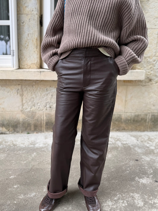 Pantalon cuir - YERSE