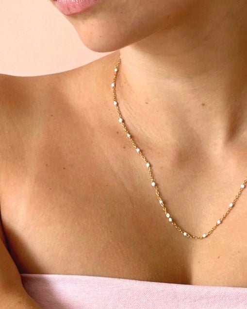Collier Castelo Choker White - PALAS