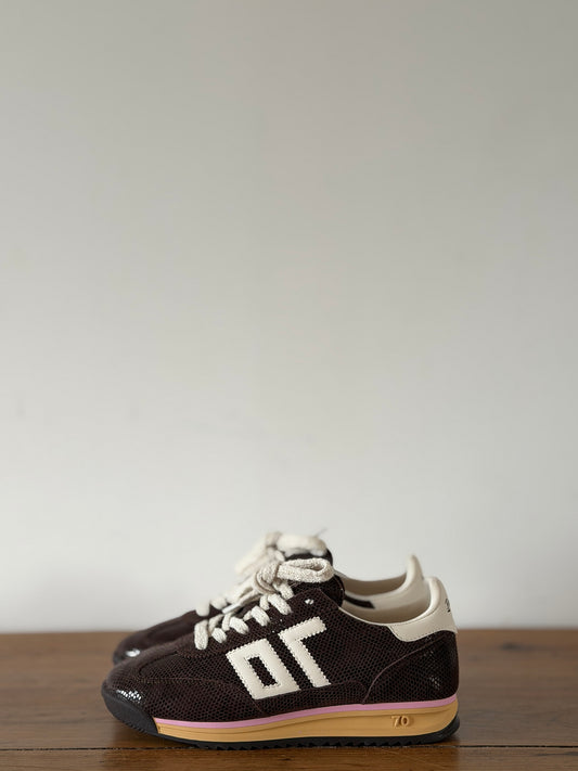 Baskets Jogger Lizard Coffee - BACK 70