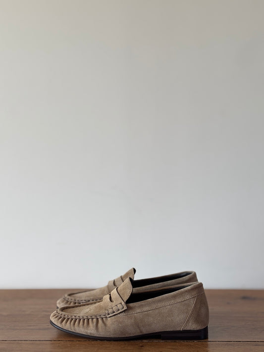 Penny Loafer Wrinkle/Suede Drizzle - POSA