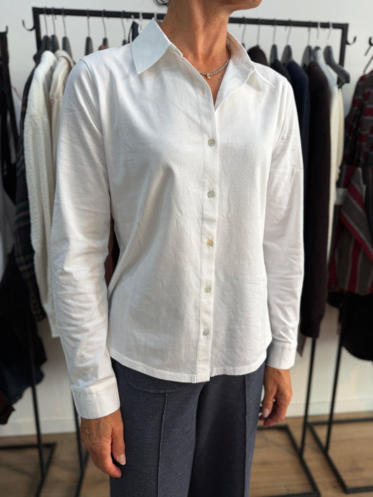 Chemise bimatière en coton - YERSE