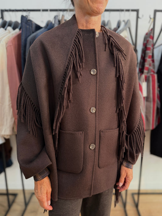 Manteau à franges - YERSE