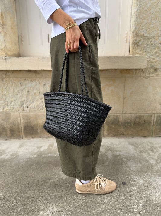 Sac en cuir tressé Piper - JULIA PARIS