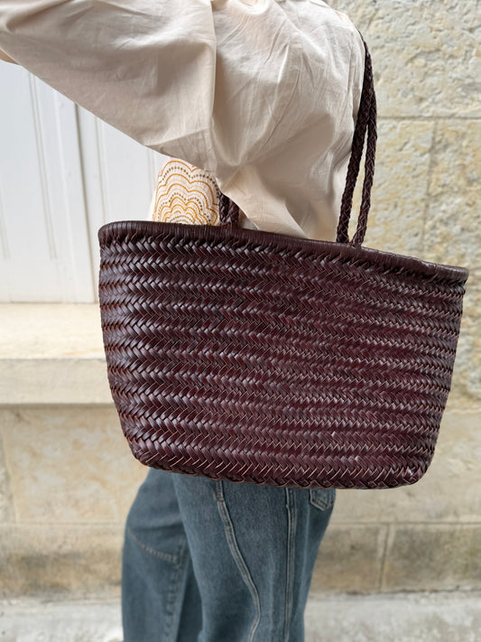 Sac en cuir tressé Piper - JULIA PARIS