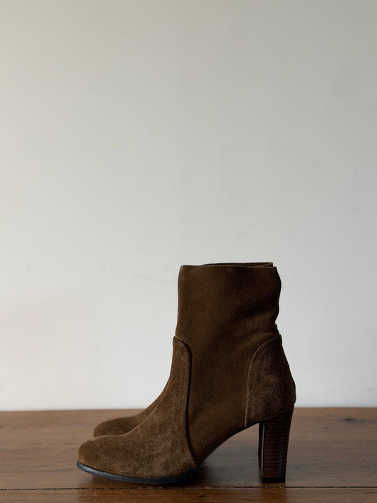 Bottines Hiro Velours Funghi - ALIWELL