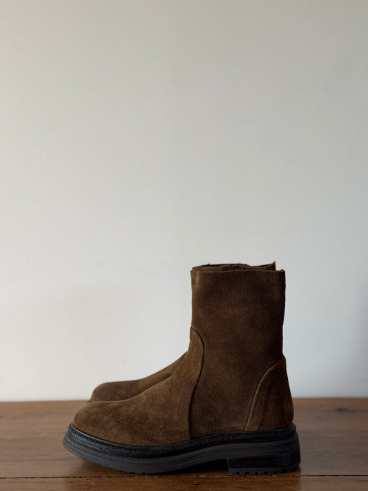 Bottines Flynt Velours Funghi - ALIWELL