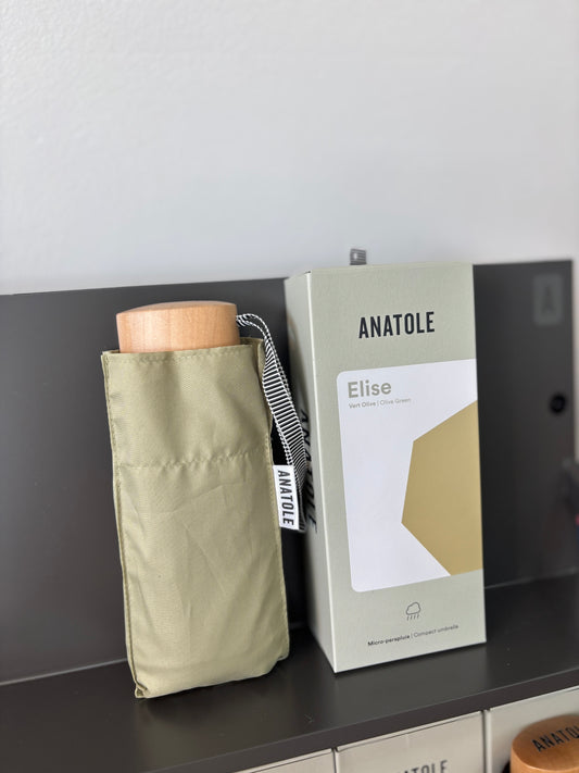 Mini-parapluie Elise Vert Olive - ANATOLE