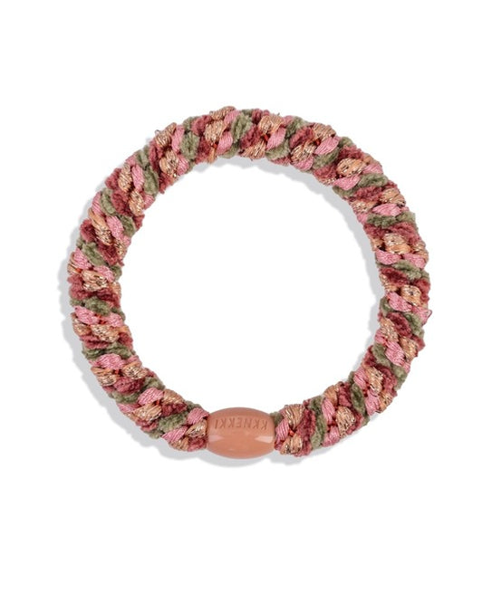 Élastique Mix Faded Rose Camo Velvet - KKNEKKI